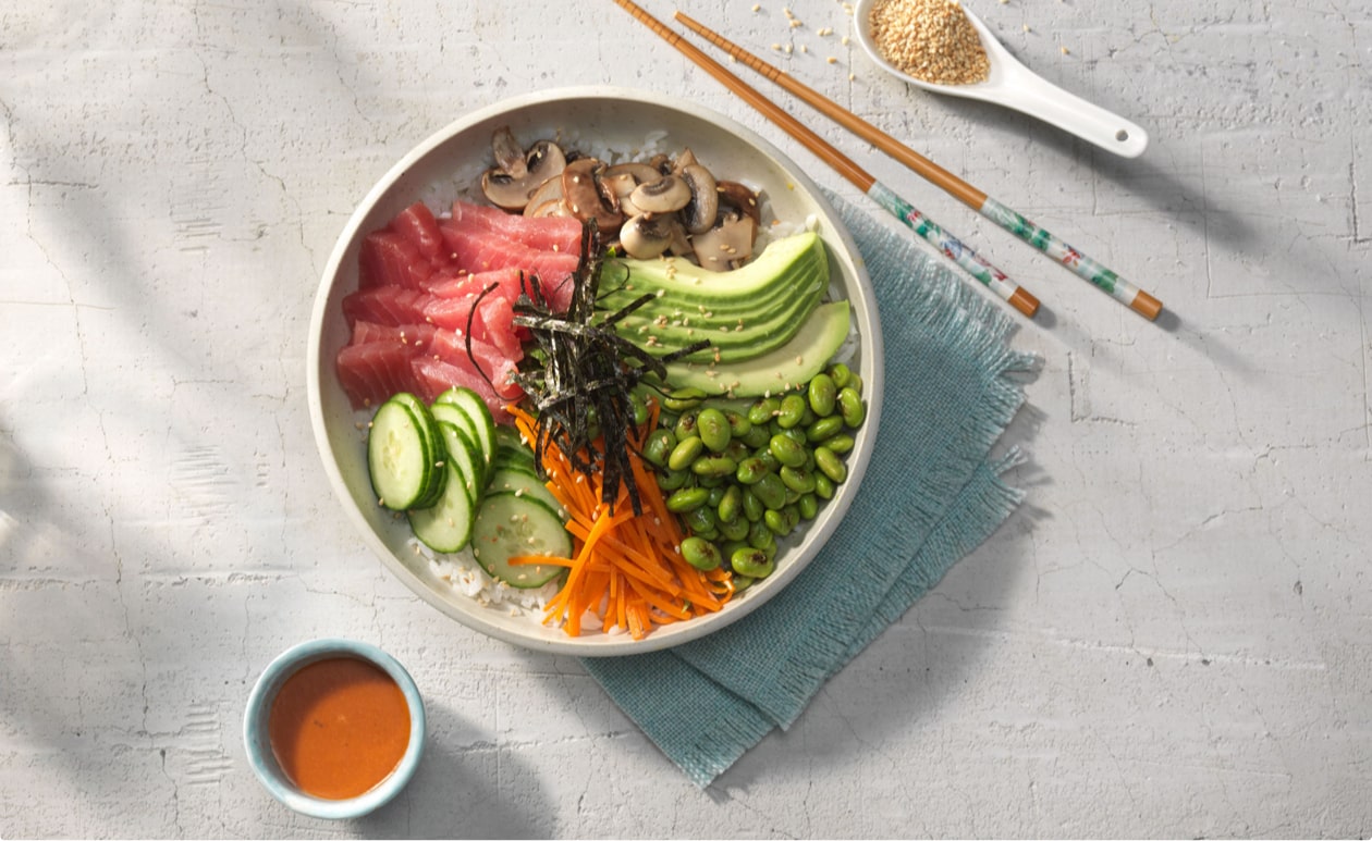 Featured image for “Citrus Gochujang Sashimi Bowl”