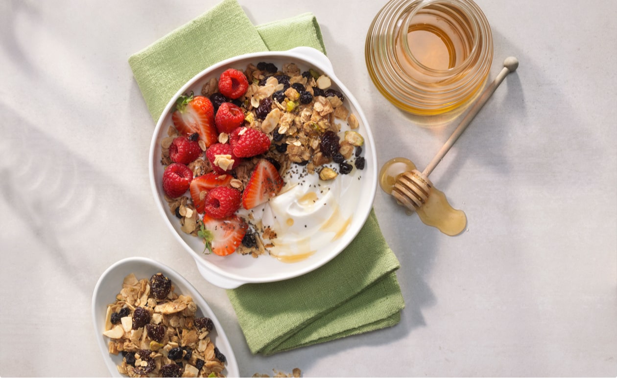Featured image for “Maple Cinnamon Granola with Dried Fruit”