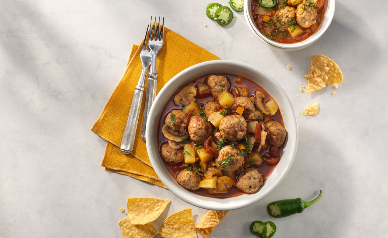 Featured image for “Spanish Chilindron Meatballs”