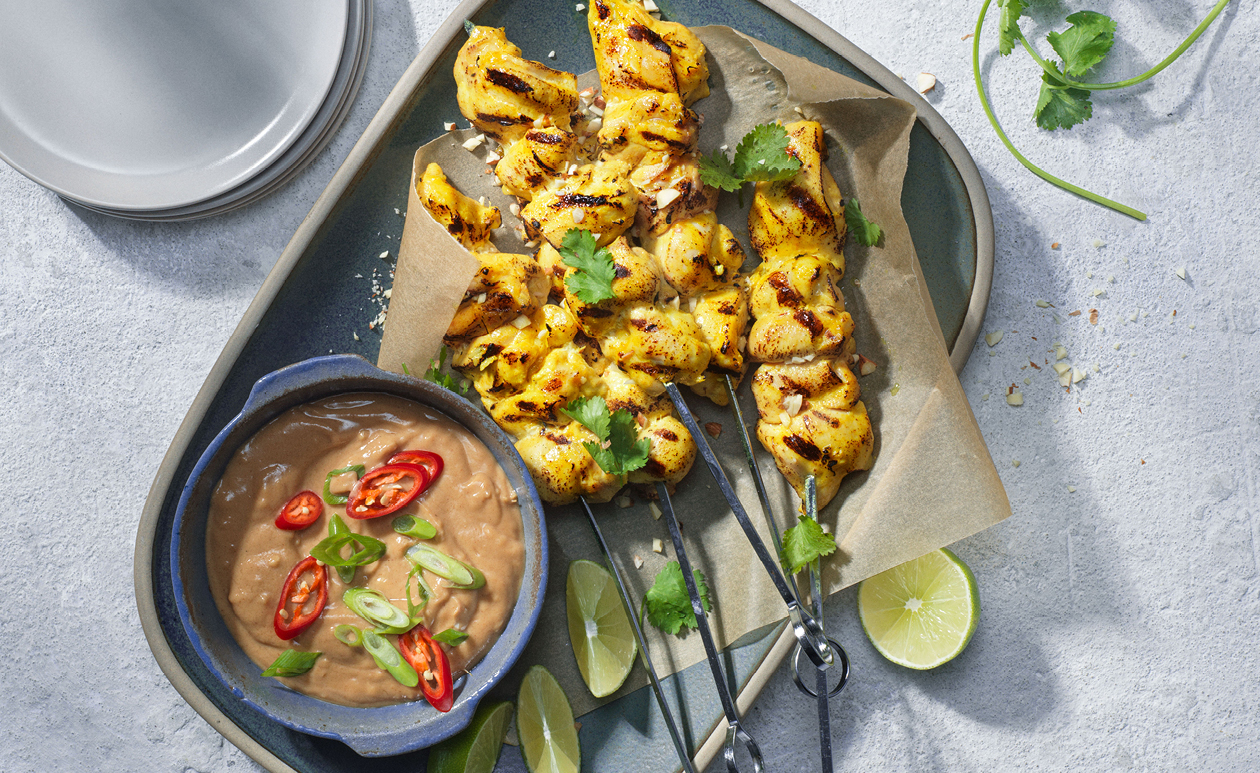 Featured image for “Chicken Satay with Peanut Sauce”