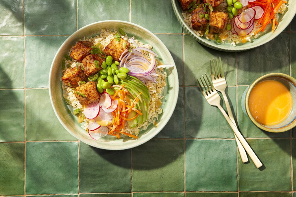 Hot Honey Salmon Grain Bowl