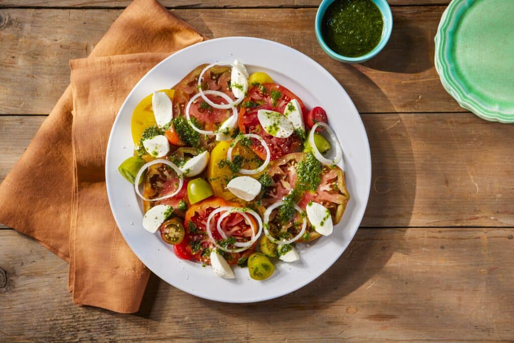 Tomato Salad with Chimichurri - Pure Wesson Oil