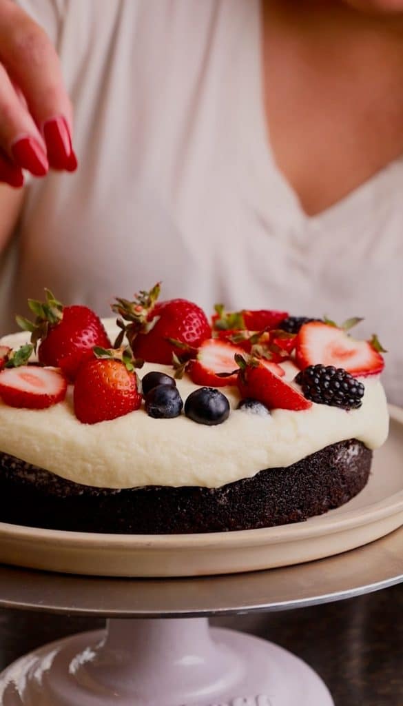 Summer Berry Cake with Mascarpone Cream - Pure Wesson Oil