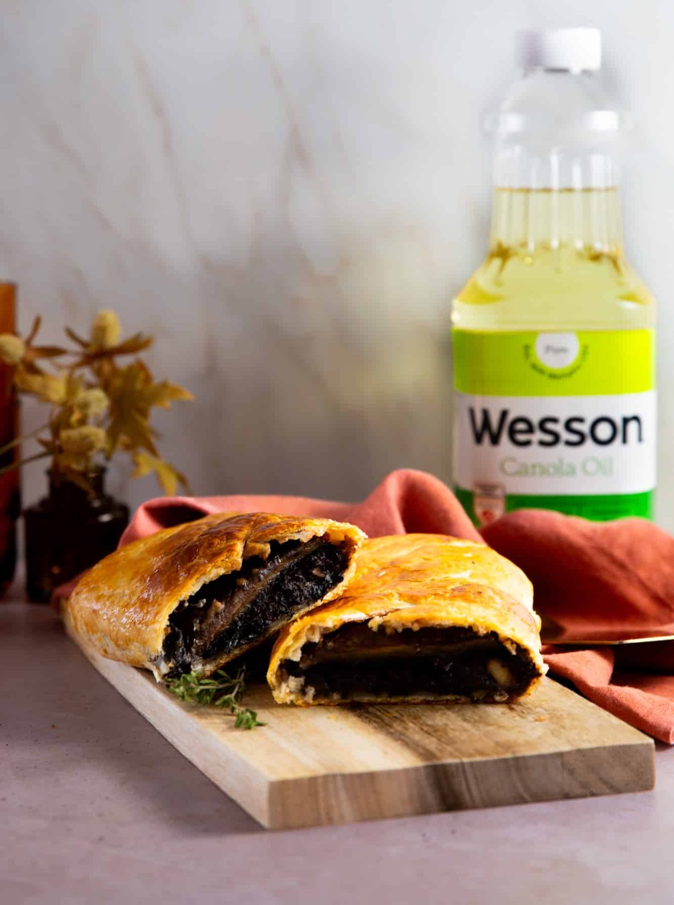 Featured image for “Portobello Wellington & Red Wine Garlic Duxelles”