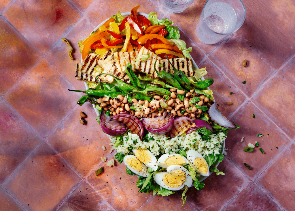citrus-ginger-halloumi-salad