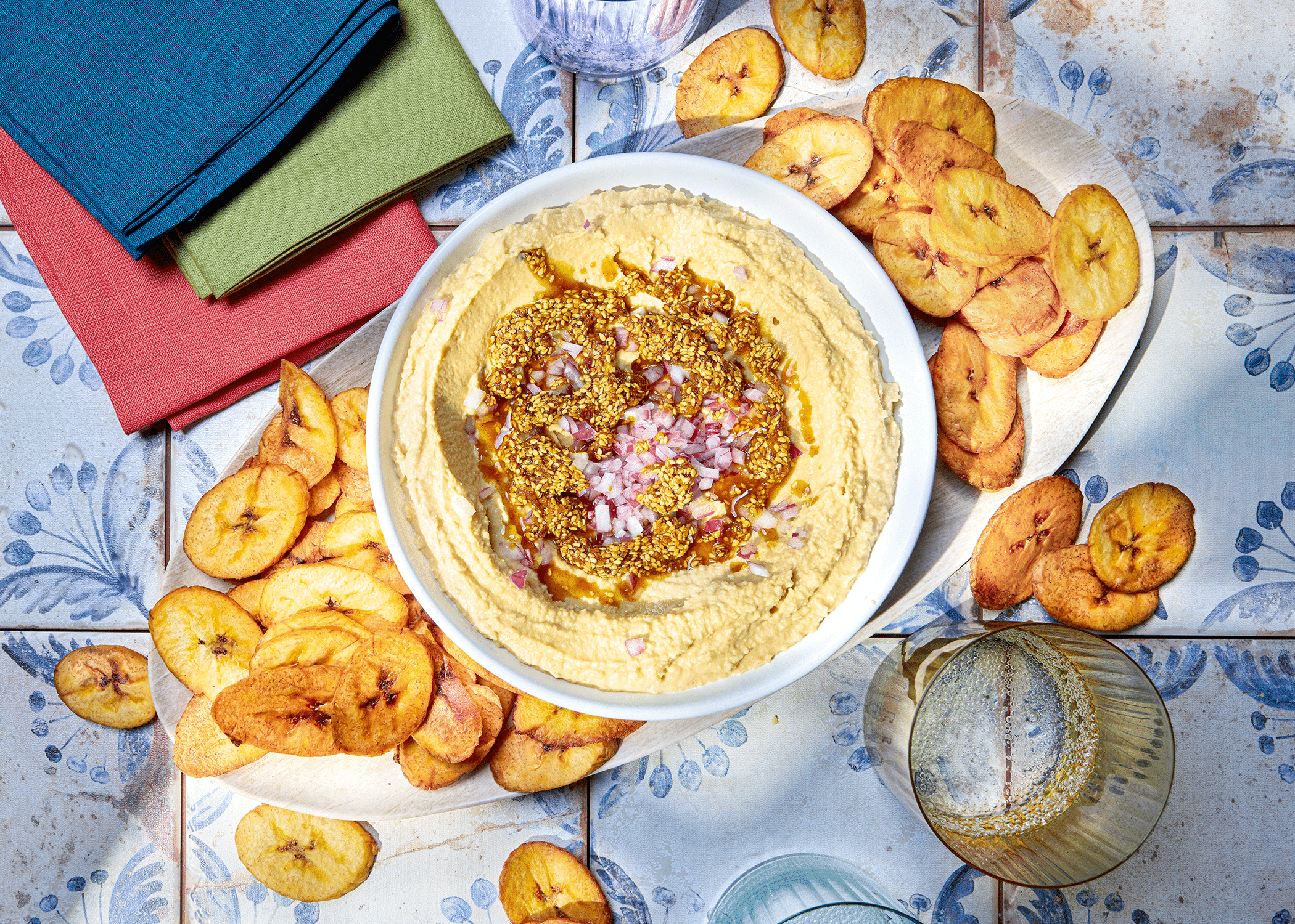 Featured image for “Curry Crunch Hummus & Plantain Chips”