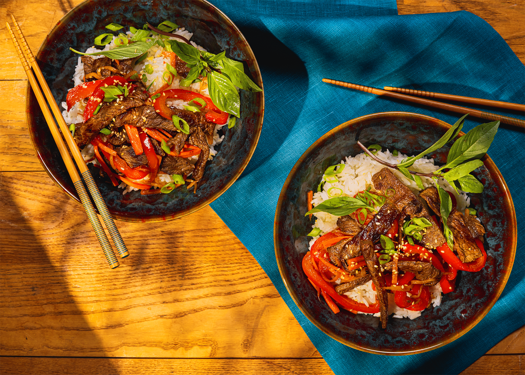 Featured image for “Basil Beef Bowl”